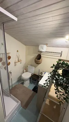 Salle de bains dans l'établissement Villa Soustons Plage à 1,7km,Golf à 900m,Jacuzzi ,wifi,Bbq