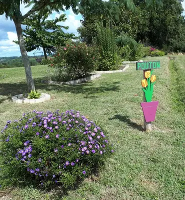 Jardin de l'établissement Gîte Pouton