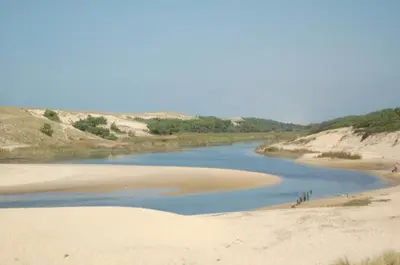 Paysage naturel près de le camping
