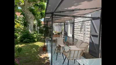 Jardin de l'établissement Appartement 2/3 personnes à 10 minutes de Contis plage (Saint Julien en Born)