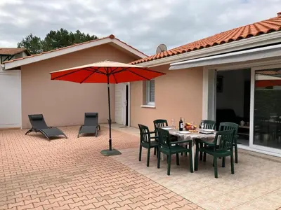 Terrasse ou espace extérieur de l'établissement Terraced holiday home in Moliets