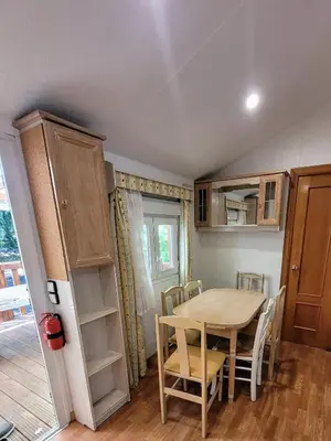 Cuisine ou kitchenette dans l'établissement Camping baradis