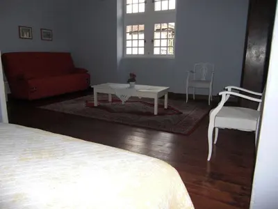 Coin salon dans l'établissement Chambres d'Hôtes Aroha
