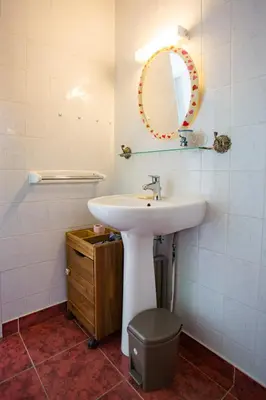 Salle de bains dans l'établissement Maison Lous Amics