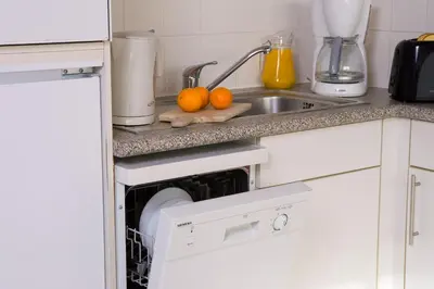 Cuisine ou kitchenette dans l'établissement Madame Vacances Residence Du Golf