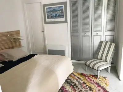 Coin salon dans l'établissement Appartement calme et familial au Centre d'Hossegor