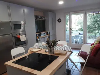 Cuisine ou kitchenette dans l'établissement Appartement Seignosse Océan