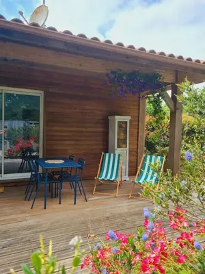 Jardin de l'établissement Au calme, entre lac et océan