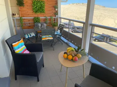 Balcon ou terrasse dans l'établissement Océanis face océan