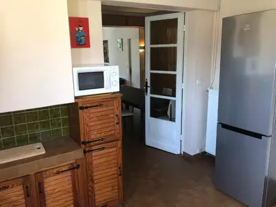 Cuisine ou kitchenette dans l'établissement Villa Orcas