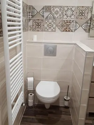 Salle de bains dans l'établissement Chez Alexandra