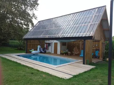 Piscine de l'établissement ferme gribeshaoutes Maison d'hotes ou située à proximité