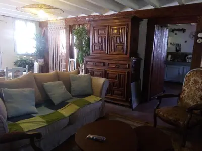 Coin salon dans l'établissement le Clos du Carriou