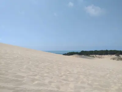 Paysage naturel près de le camping