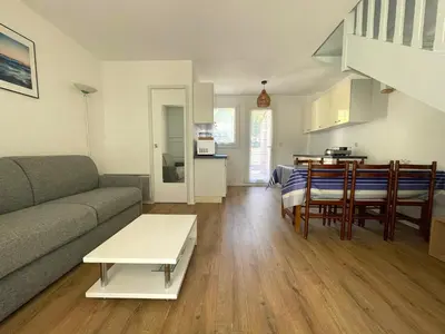 Cuisine ou kitchenette dans l'établissement Réf 213 , Seignosse océan, Villa Patio classée 2 étoiles au calme, famille, proche plage