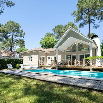 Villa à Biscarrosse avec piscine chauffée et jardin pour 6 personnes - FR-1-521-93