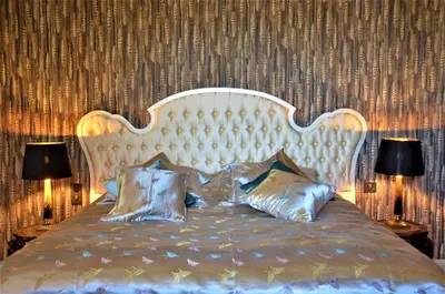Un ou plusieurs lits dans un hébergement de l'établissement Chateau du Bec du Gave