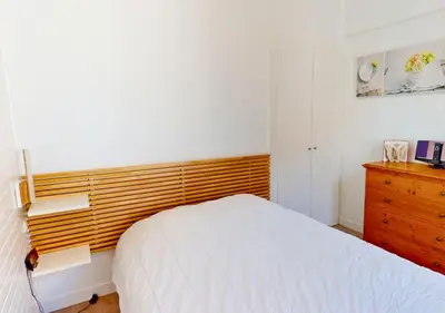 Un ou plusieurs lits dans un hébergement de l'établissement BRUYERES - Capbreton, belle villa spacieuse entre ville et plages au calme