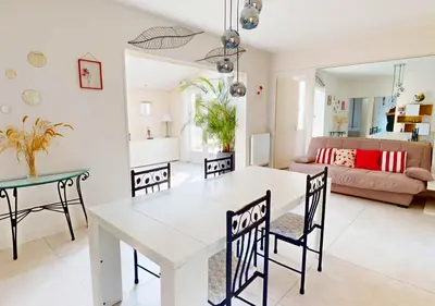 Coin salon dans l'établissement BRUYERES - Capbreton, belle villa spacieuse entre ville et plages au calme