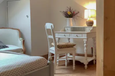 Un ou plusieurs lits dans un hébergement de l'établissement Chambres d'hôtes à Pontonx