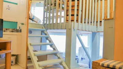 Un ou plusieurs lits superposés dans un hébergement de l'établissement Appartement Cosy sur Port de Plaisance