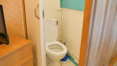 Salle de bains dans l'établissement Appartement Cosy sur Port de Plaisance