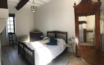 Un ou plusieurs lits dans un hébergement de l'établissement Château du Rau - Gîte n°8