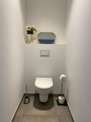 Salle de bains dans l'établissement Villa L'espourguit proche de l'océan et de la forêt