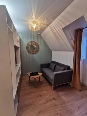 Un ou plusieurs lits dans un hébergement de l'établissement Les appartements du centre, refaits à neuf, climatisés, hyper centre, 50m à pieds des commerces, restaurants, parking gratuit