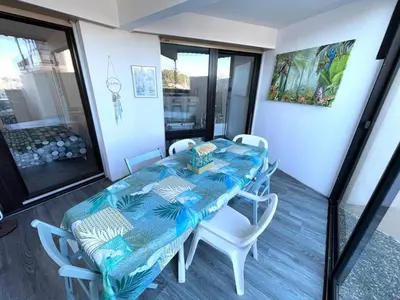 Plan de l'établissement T3 avec Terrasse et Parking, Ascenseur - Capbreton - FR-1-413-152