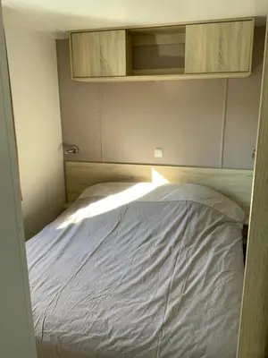 Un ou plusieurs lits dans un hébergement de l'établissement MH 313 Les Dunes de Contis 3 chambres et 2salles de bain