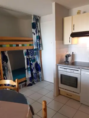 Cuisine ou kitchenette dans l'établissement Les Goélands de l'Océan