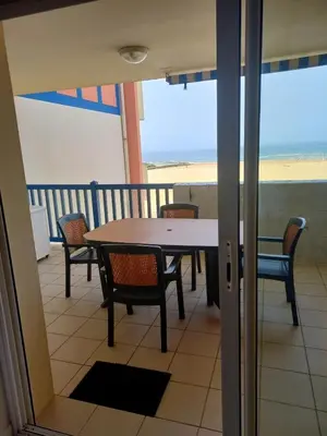 Balcon ou terrasse dans l'établissement Les Goélands de l'Océan