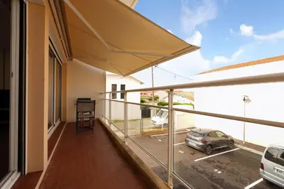 Balcon ou terrasse dans l'établissement Superbe appart.55m2 - 200m Ocean et parking