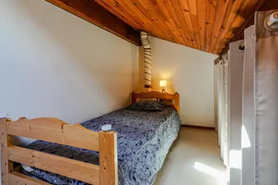 Un ou plusieurs lits dans un hébergement de l'établissement Maisonnette à 50m de la plage