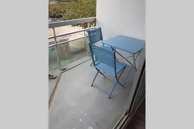 Balcon ou terrasse dans l'établissement joli studio vu sur l adour dans résidence calme