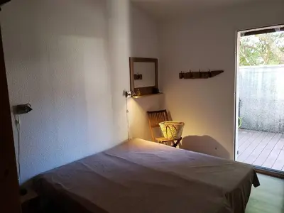 Un ou plusieurs lits dans un hébergement de l'établissement SEIGNOSSE OCEAN- Résidence LA JUNCADE Agréable villa mitoyenne pour 6 personnes