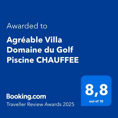 Certificat, récompense, panneau ou autre document affiché dans l'établissement Agréable Villa Domaine du Golf Piscine CHAUFFEE
