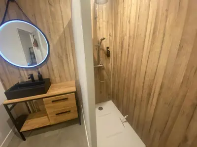 Salle de bains dans l'établissement Maison Farol