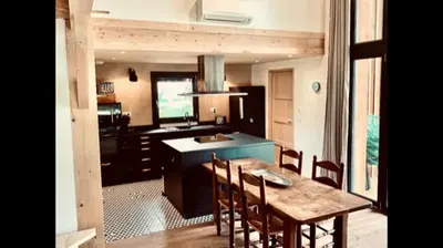 Cuisine ou kitchenette dans l'établissement VILLA CATALAN