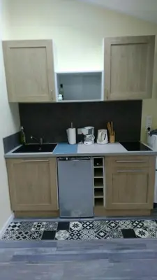 Cuisine ou kitchenette dans l'établissement cottage la dune les cigales du bassin à Gujan-Mestras