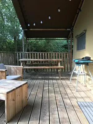Balcon ou terrasse dans l'établissement Domaine des Laminak