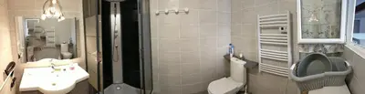 Salle de bains dans l'établissement Gîte du Moulin