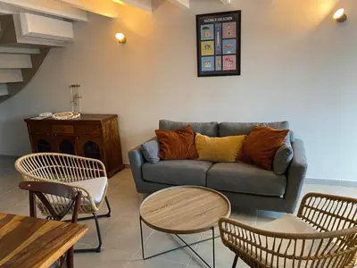 Coin salon dans l'établissement Appartement du Centre