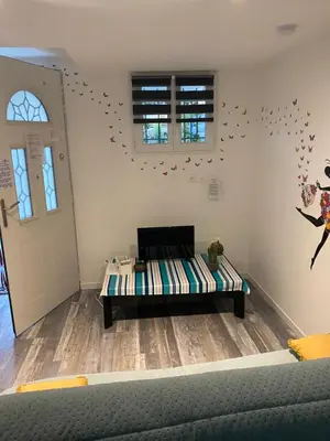 Coin salon dans l'établissement Appartement calme entre Côte Basque et Landes