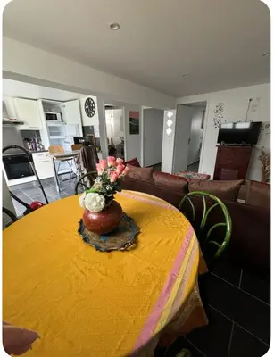 Cuisine ou kitchenette dans l'établissement Appartement 4 personnes proche Landes et Côte Basque