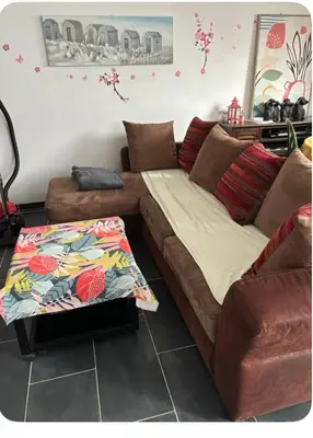 Coin salon dans l'établissement Appartement 4 personnes proche Landes et Côte Basque