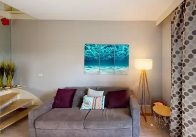 Coin salon dans l'établissement SYLVICULTEURS - Charmante villa patio rénovée
