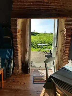 Balcon ou terrasse dans l'établissement Gîte Izabeau