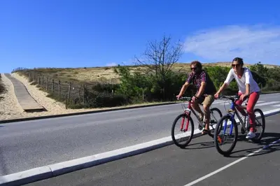 Vélo sur le terrain de l'établissement L'annexe des Cigales, à l'ombre des chênes lièges ou dans les environs